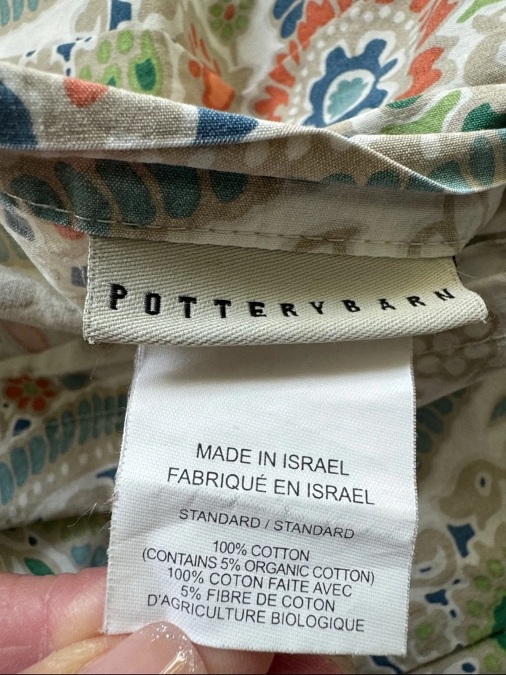 Pottery barn Giselle paisley Medallion 2 euro shams & 1 STD sham Bohemian Cotton
